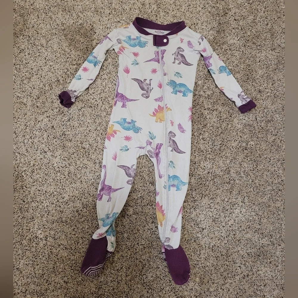 Burt's Bees Baby Dinosouar Snug Fit Pajamas Size 18 Months